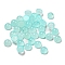 Natural White Jade Dyed Cabochons, Half Round, Pale Turquoise, 4x2~2.5mm