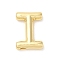 Rack Plating Brass Pendants, Balloon Letter Charm, for Personalized Name Necklaces Making, Long-Lasting Plated, Lead Free & Cadmium Free, Real 18K Gold Plated, Letter I, 22x15.5x4.5mm, hole: 3x1.5mm