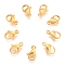 304 Stainless Steel Lobster Claw Clasps, Golden, 11x7x3mm, Hole: 1.4mm