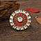 Bohemian Vintage Ethnic Alloy Rhinestone Finger Rings, Enamel Style Flower Finger Rings for Women, Red,