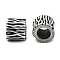304 Stainless Steel European Beads, Large Hole Beads, Column, Antique Silver, 6x7x6.5mm, Hole: 4mm