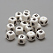 Food Grade Eco-Friendly Silicone Beads, Letter Style, Cube, Letter.R, 12x12x12mm, Hole: 2mm