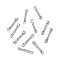 Tarnish Resistant 304 Stainless Steel Link Connectors, Twist, Stainless Steel Color, 12x2x1.2mm, Hole: 1mm