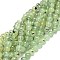 Natural Prehnite Beads Strands, Round, 10~10.5mm, Hole: 1mm, about 39pcs/strand, 15.55 inch(39.5cm)