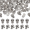 Tibetan Style Alloy Beads, Cadmium Free & Lead Free, Skull, Antique Silver, 11x7.5x6.5mm, Hole: 2mm, 80pcs/box