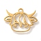 201 Stainless Steel Pendants, Cow Charms, Golden, 12x17x1mm, Hole: 1.5mm