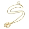 304 Stainless Steel Macrame Pouch Braided Gemstone Holder, Adjustable Pendant Necklace Making, with Curb Chains & Lobster Claw Clasp, Golden, 23-3/4 inch(60.5cm)
