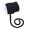 OLYCRAFT 11 Yards 8mm Soft Velvet Round Cord Black Velvet Cord String Velvet Ribbon Velvet Craft Thread Cord Trim with Spool for Choker Necklace Jewelry Making Sewing Accessories Christmas Wrapper