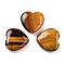 Heart Natural Tiger Eye Palm Stones, Anxiety Healing Thumb Stone, 19.5~20.5x20~20.5x5.8~6.8mm