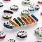 Brass Grade A Rhinestone Spacer Beads, Silver Color Plated, Nickel Free, Rondelle, Mixed Color, 10x4mm, Hole: 2mm