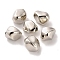 CCB Plastic Beads, Rhombus, Platinum, 17x13x14mm, Hole: 2mm