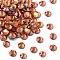 Preciosa® Crystal Hotfix Flatback Stones, Czech Crystal, Round(438 11 612 Chaton Rose VIVA 12 ®), 00030 213 Lava, SS12(3.3~3.5mm)
