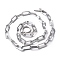 Non-Tarnish 304 Stainless Steel Paperclip Chain Necklaces, with Toggle Clasps, Stainless Steel Color, 17.99 inch(45.7cm)