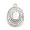Brass Micro Pave Cubic Zirconia Pendants, Hat Charms, Rack Plating, Long-Lasting Plated, Lead Free & Cadmium Free, Platinum, 20x14x5.5mm, Hole: 1.6mm