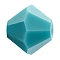 Preciosa® Crystal Beads, Czech Crystal, Bicone(451 69 302 Rondelle), 63030 Turquoise, 5mm, Hole: 1mm