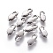 Non-Tarnish 304 Stainless Steel Lobster Claw Clasps, Stainless Steel Color, 13x6x3mm, Hole: 1.4mm