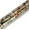 Natural Aqua Terra Jasper Beads Strands, Column, 4x4mm, Hole: 0.9mm, about 100pcs/strand, 15.94 inch(40.5cm)