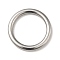 Non-Tarnish 304 Stainless Steel Linking Rings, Round Ring, Stainless Steel Color, 33x4mm, Inner Diameter: 25mm