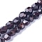 Natural Garnet Beads Strands, Faceted, Round, 14~21x14~18x14~18mm, Hole: 1.5mm, about 30pcs/strand, 15.3 inch(39cm)