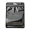 Plastic Packaging Yin-yang Zip Lock Bags, Top Self Seal Pouches, Rectangle, Black, 14.8x10.5x0.24cm