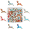 SUPERFINDINGS 48Pcs 8 Colors 19x28x1.5mm Alloy Enamel Deer Pendants Christmas Enamel Charm Pendant Golden Plated Pendants Findings for DIY Jewelry Making