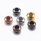 Brass Beads, Rondelle, Mixed Color, 6x3mm, Hole: 3mm