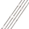 Tarnish Resistant 304 Stainless Steel Figaro Chains, with Spool, Soldered, Stainless Steel Color, Link: 2~5.2x1.4x0.9mm, about 32.8 Feet(10m)/roll
