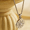 Stylish Stainless Steel Sun Pendant Necklace for Women's Daily Wear