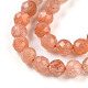 Натуральный Sunstone бисер пряди G-T141-67-4