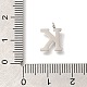 Подвески из нержавеющей стали 304 с микропаве из кубического циркония STAS-H228-06P-K-3