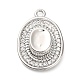 Латунные микро проложить кубического циркония подвески KK-L229-030P-1