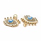Латунные подвески из микро-паве KK-E068-VF019-3