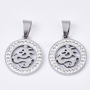 201 филигранный кулон из нержавеющей стали STAS-N089-44P