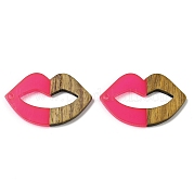 Подвески из смолы и ореха WOOD-I013-04C