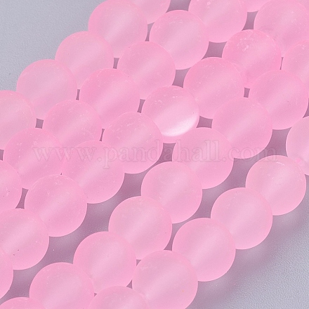 Прозрачные стеклянные бусины GLAA-S031-8mm-20-1