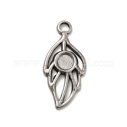 Подвеска-кабошон из не тускнеющей нержавеющей стали 304 STAS-I694-12P-1