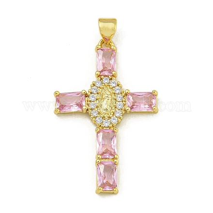 Подвески из кубического циркония с покрытием из латуни KK-U029-01G-03-1
