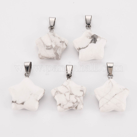 Звезда подвески натуральный Howlite X-G-Q367-18-1