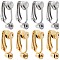 SUNNYCLUE 20Pcs Stainless Steel Earring Clips Gold Clip on Earring Converters Silver with 20Pcs Silicon Earring Pads Open Loop Earrings Converter for Non Pierced Ears Women Jewelry Making DIY Crafts
