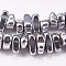 Electroplated Non-magnetic Synthetic Hematite Beads Strands, Nuggets, Platinum Plated, 4~6x5~12x3mm, Hole: 0.7mm, about 100pcs/strand, 15.7 inch(40cm)