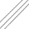 304 Stainless Steel Curb Chains, Soldered, Stainless Steel Color, 2x1.5x1mm