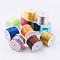 Nylon Cord, Satin Rattail Cord, for Beading Jewelry Making, Chinese Knotting, Mixed Color, 1.5mm, about 16.4 yards(15m)/roll
