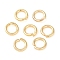 Brass Jump Rings, Open Jump Rings, Real 18K Gold Plated, 4x0.7mm, Inner Diameter: 2.5mm, about: 220pcs/10g
