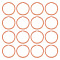 Alloy Split Key Rings, Keychain Clasp Findings, Rose Gold, 32~33x2.5mm, Inner Diameter: 26mm