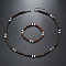 Bohemian Style Coconut Shell with Synthetic Turquoise Rondelle Beaded Necklaces & Bracelets Sets, Coconut Brown, 400~500mm