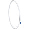 PVC Covered Steel Boning for Bridal Dress Bustle, Crinoline Boning, White, 8x1mm, 5m/roll