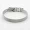Tarnish Resistant Fashionable Unisex 304 Stainless Steel Watch Band Wristband Bracelets, with Watch Band Clasps, Stainless Steel Color, 8-1/4 inch(210mm), 10x1.4mm