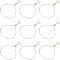 UNICRAFTALE 24cm 10pcs Rose Gold Brass Slider Bracelet Adjustable Slider Bracelet with Cubic Zirconia Slider Extender Chains Bracelet Chain for Jewelry Making DIY