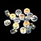 K9 Glass Imitation Austrian Crystal Beads, Faceted, Flat Round, Clear AB, 8x4mm, Hole: 1mm