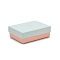 Cardboard Jewelry Boxes, with Black Sponge Mat, for Jewelry Gift Packaging, Rectangle with Word, Pale Turquoise, 9.3x7.3x3.25cm